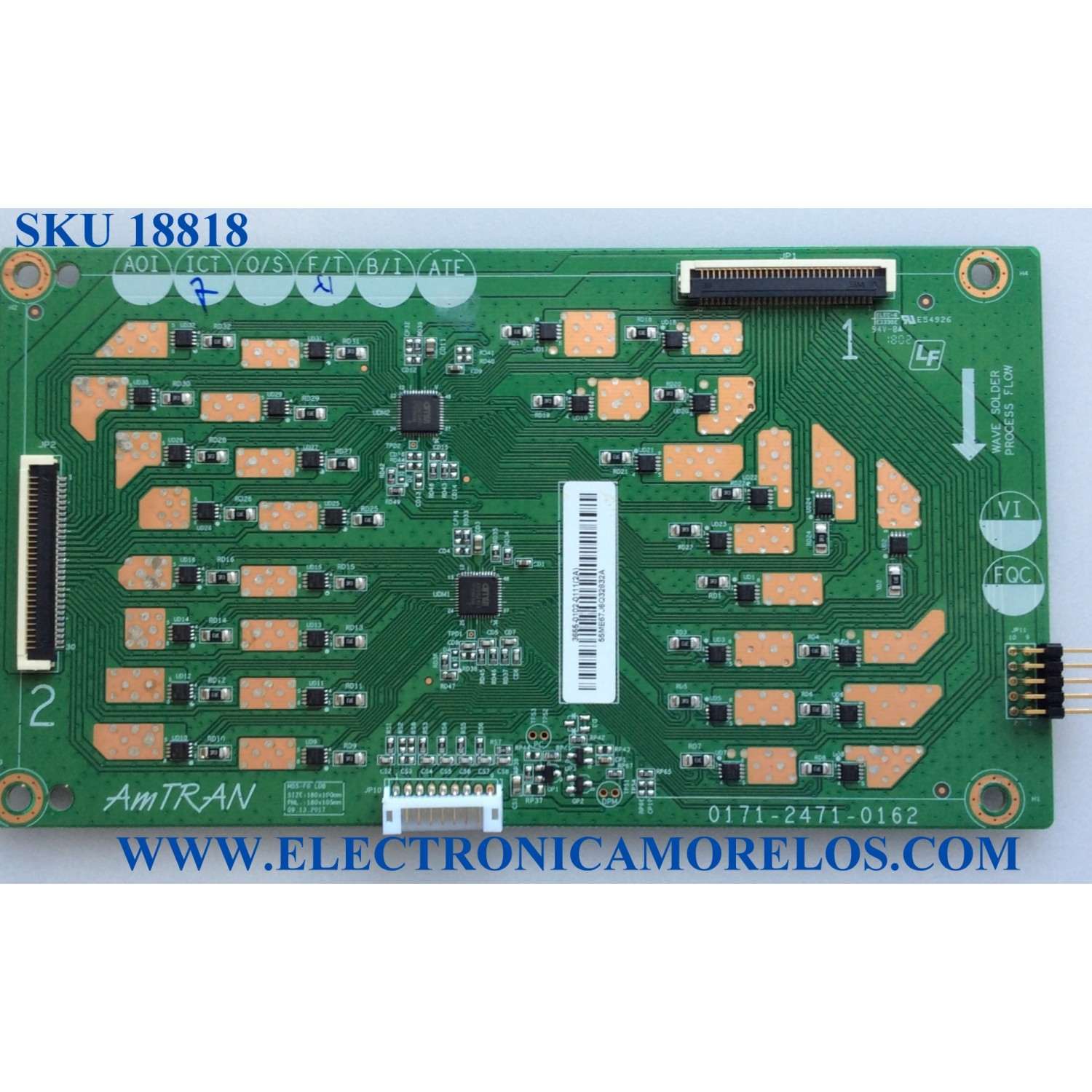 LED DRIVER / VIZIO 3655-0102-0111 / 0171-2471-0162 / 365501020111 / MODELOS M55-F0 LAUAWZKU / M55-F0
